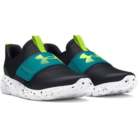 BRAND NEW boy youth under armour bps flash slip on velcro shoes size 11 12 1Y 2Y - Picture 1 of 6